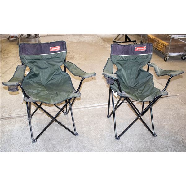 2 COLEMAN CAMPING CHAIRS