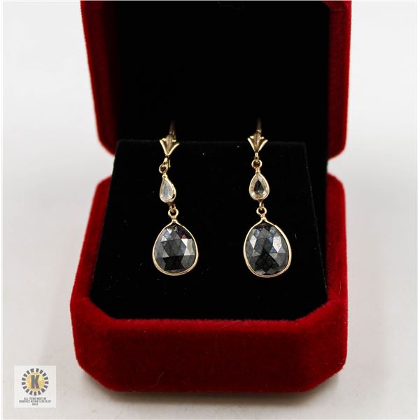 #1276-3.95 CT TW NATURAL BLACK DIAMOND IN