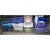 Image 1 : COLLECTION OF SMALL RUBBERMAIDS AND SMALL STORAGE