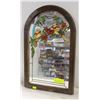 Image 1 : ANTIQUE MIRROR/"STAINED GLASS" FRAME NEEDS TIGHTEN