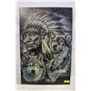 Image 1 : INDIGENOUS WOLF/CHIEF CANVAS