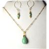 Image 1 : 9)  NATURAL FAWCETTED PEAR SHAPED ADVENTURINE