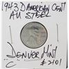 Image 1 : 27)  USA 1943D (MINTED IN DENVER) STEEL