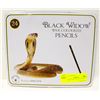 Image 1 : BLACK WIDOW WAX COLORED PENCILS
