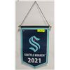 Image 1 : SEATTLE KRAKEN 1ST YEAR BANNER 18" X 12"