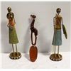 Image 1 : AFRICAN LOT 15"H W/GIRAFFE UTENSILS