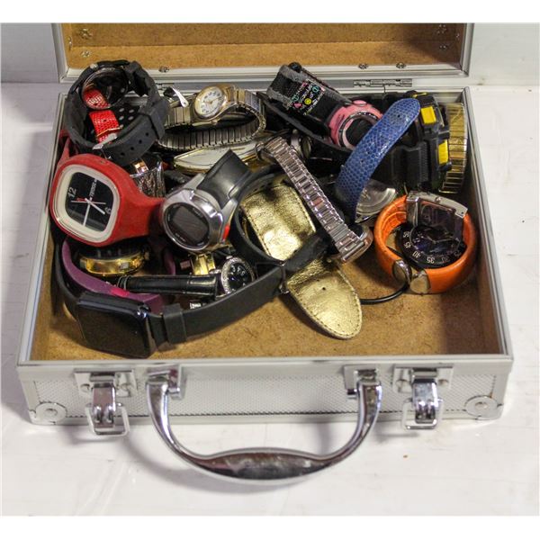 METAL CASED ASSORTED WATCHES VARIOUS CONDITIONS