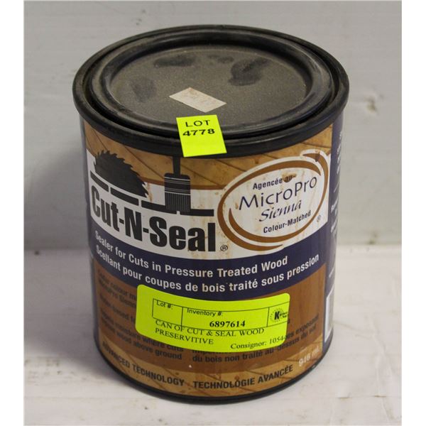CAN OF CUT & SEAL WOOD PRESERVITIVE