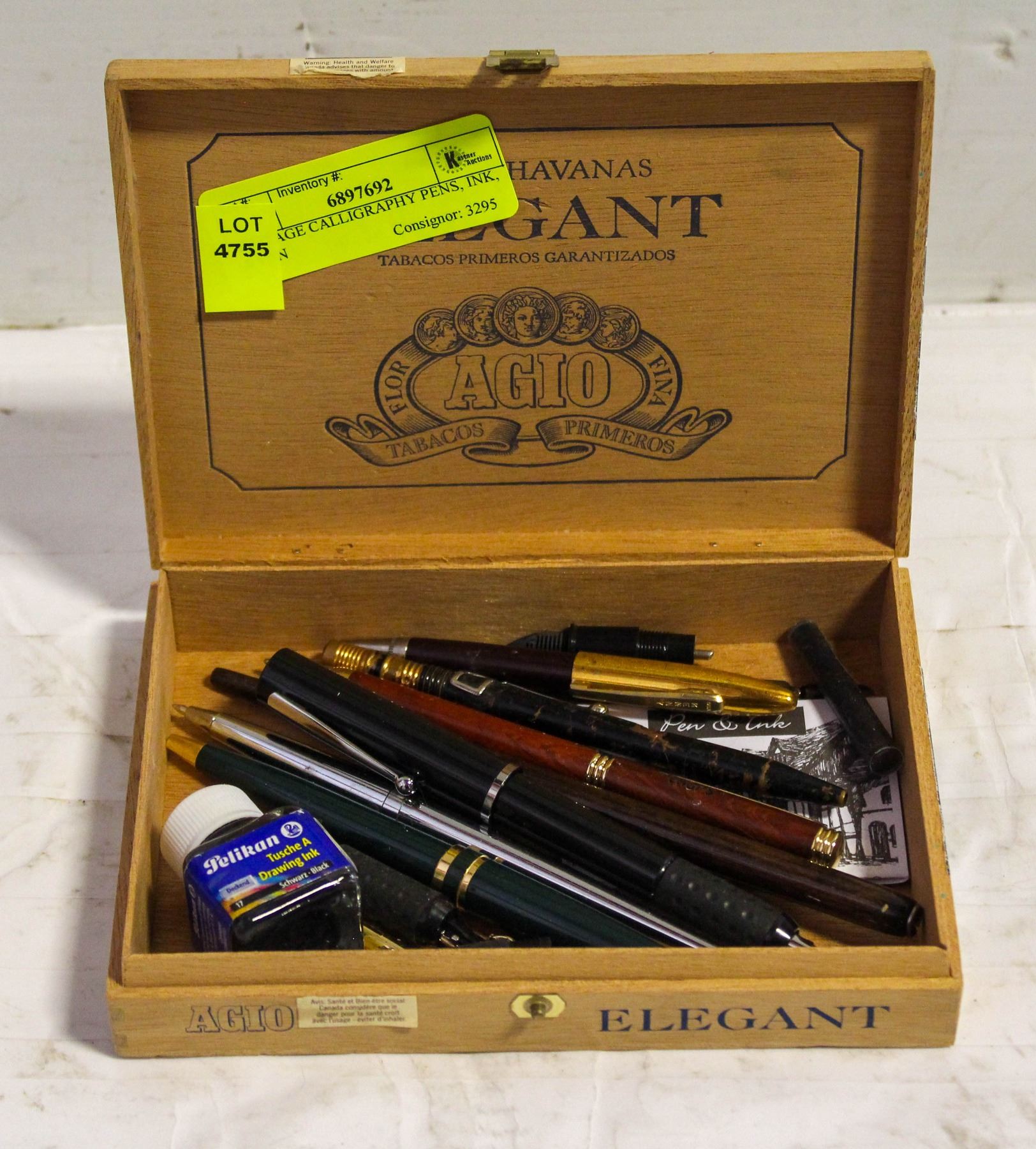 VINTAGE CALLIGRAPHY PENS, INK, & PEN
