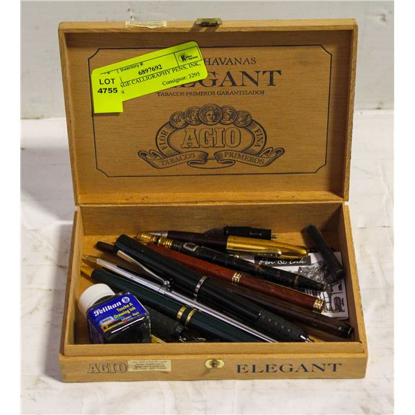 VINTAGE CALLIGRAPHY PENS, INK, & PEN
