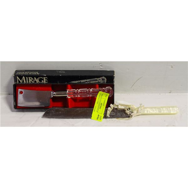 MIRAGE CLEAVER KNIFE & WEDDING CAKE