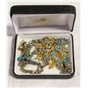 Image 1 : ESTATE VINTAGE BLUE RHINESTON BROOCH,