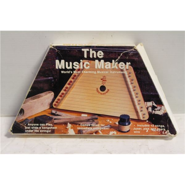 THE MUSIC MAKER LAP HARP WITH SONG SHEETS