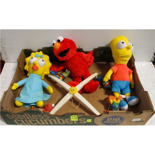 VINTAGE SESAME STREET MOBILE, SIMPSONS & ELMO