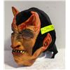 Image 1 : ANTIQUE DEVILS HEAD FULL HEAD MASK ON