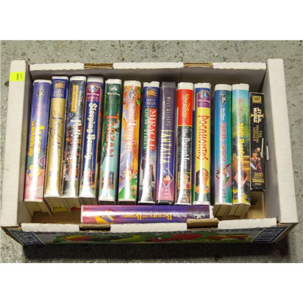 LOT OF DISNEY VHS TAPES