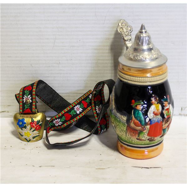 VINTAGE W. GERMAN BEER STEIN & AUSTRIA