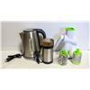Image 1 : STAINLESS COFFEE GRINDER/KETTLE WITH STARFRIT