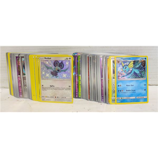 LOT OF 100 HOLO OR REVERSE HOLO POKEMON CARDS