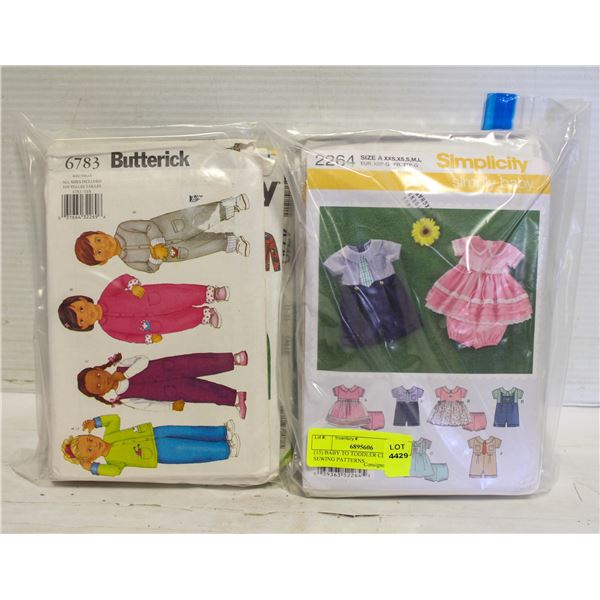 (15) BABY TO TODDLER CLOTHING SEWING PATTERNS