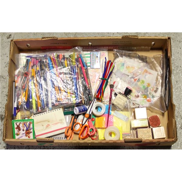VINTAGE STICKERS + PENS, PENCILS, MARKERS, PAPER