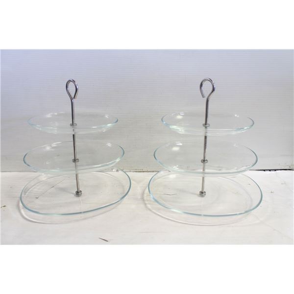2 PCS KVITTERA SERVING STAND 3 TEIRS