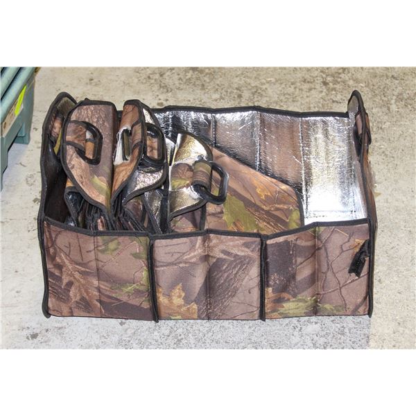 -ACCORDIAN FOLD TOTES X 4
