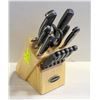 Image 1 : CUISINART KNIFE SET IN BLOCK COULE KNIVES