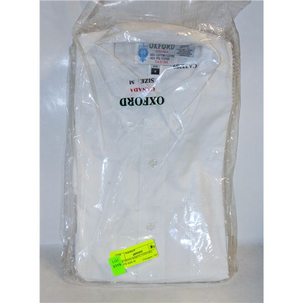 NEW MEN'S SHIRTS 2 OXFORD WHITE SIZE M