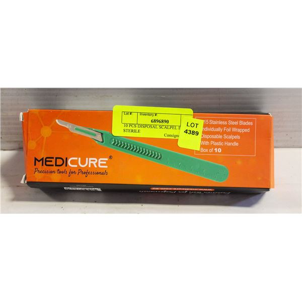10 PCS DISPOSAL SCALPEL BLADES STERILE