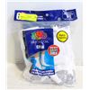 Image 1 : WHITE CREW SOCKS 6-12 SIZE 6-PACK FRUIT OF