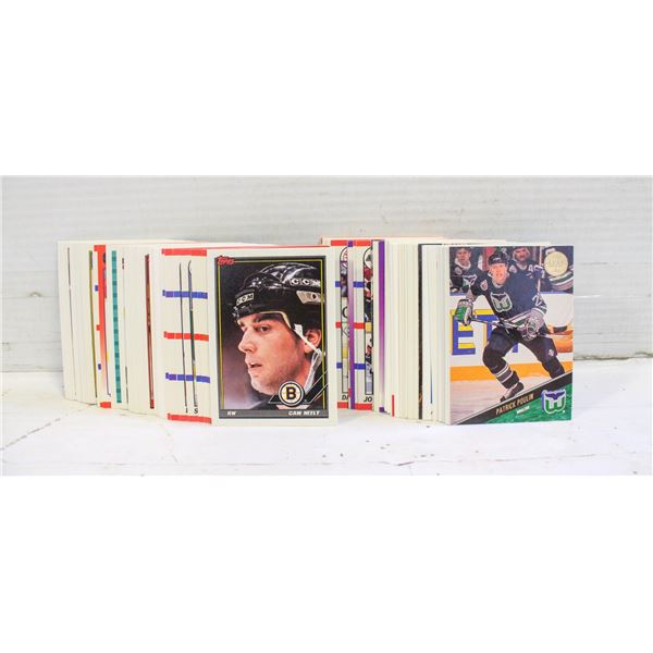 LOT OF 100 VINTAGE HOCKEY CARDS