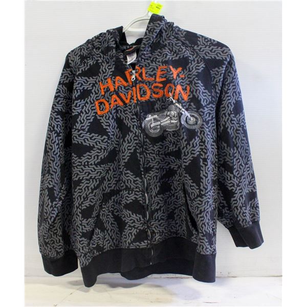 LADIES SMALL/YOUTH XL HARLEY DAVIDSON ZIPPER