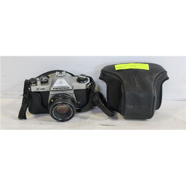 ASAHI PENTAX K1000 35MM CAMERA W CASE
