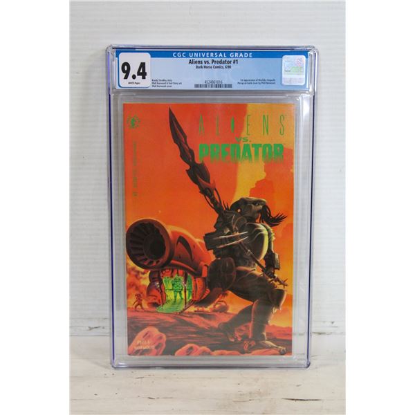 CGC GRADED COMIC 9.4  ALIEN VS PREDATOR #1