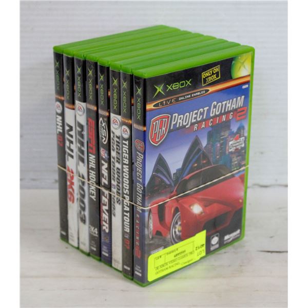 (8) XBOX VIDEO GAMES: PROJECT GOTHAM RACING,