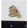 Image 1 : NEW PETITE RHINESTONE BIRD BROOCH
