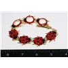 Image 1 : NEW GOLD RHINESTONE LADY BUG TOGGLE BRACELET