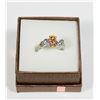 Image 1 : NEW SIZE 7 OWL DESIGN RING. HAS ACCENT RHINESTONES