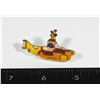 Image 1 : NEW BEETLES THEME YELLOW SUBMARINE BROOCH
