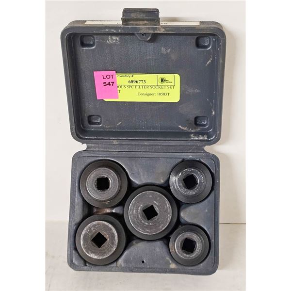 MAC TOOLS 5PC FILTER SOCKET SET OF 5