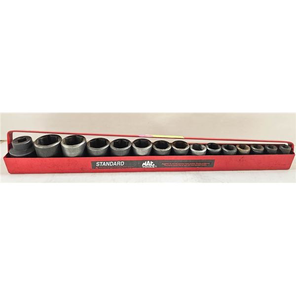 MAC TOOLS 15PC 1/2" STANDARD IMPACT SOCKETS