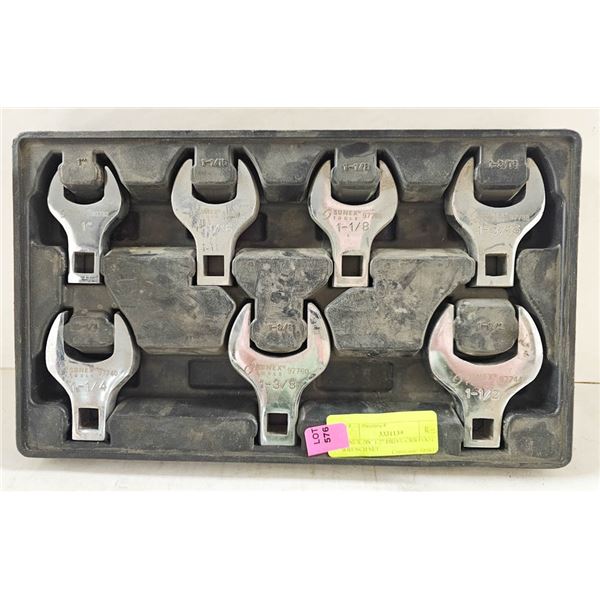 SUNEX 7PC 1/2" DRIVE CROWFOOT WRENCH SET