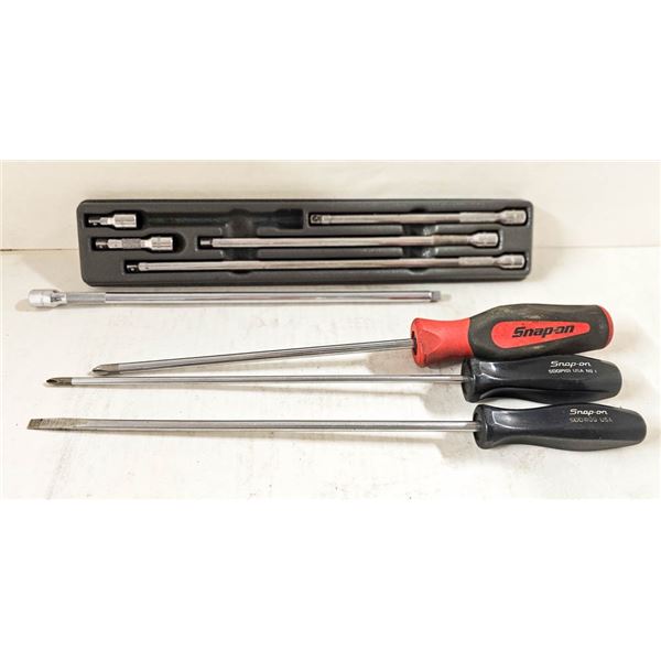 SNAP-ON 5PC 1/4" KNURLED SOCKET EXTENSIOON SET W/