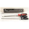 Image 1 : SNAP-ON 5PC 1/4" KNURLED SOCKET EXTENSIOON SET W/
