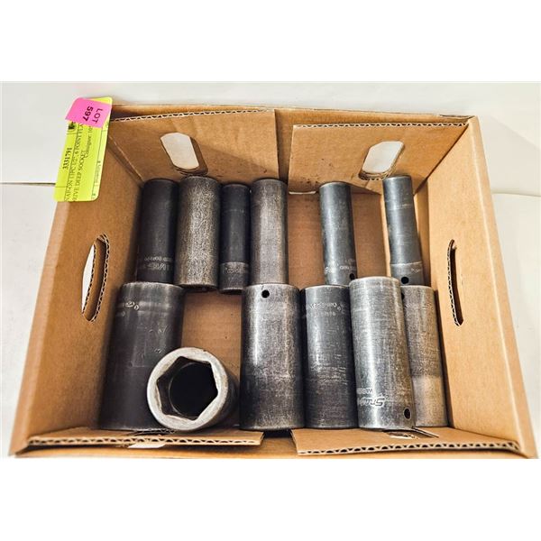 SNAP-ON 13PC 1/2", 6 POINT FLANK DRIVE DEEP SOCKET