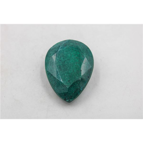 #78-NATURAL GREEN EMERALD GEMSTONE 202.00