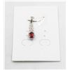 #182-NATURAL PHODOLITE GARNET & CZ PENDANT