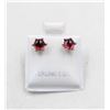 Image 1 : #171-NATURAL RED GARNET EARRINGS
