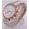 Image 1 : NEW MICHEAL KORS WOMENS CHRONOGRAPH WHITE DIAL